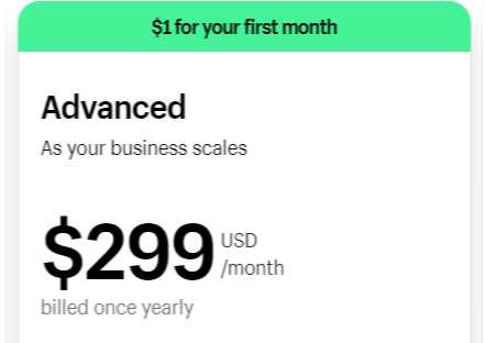 Shopify Advanced Plan