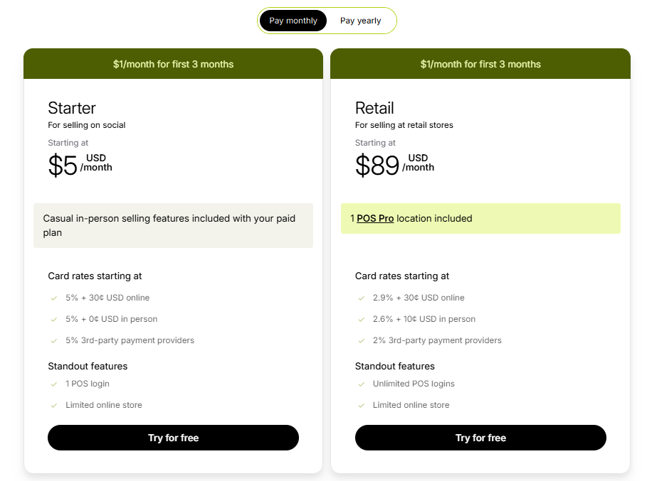Shopify POS Pro Pricing
