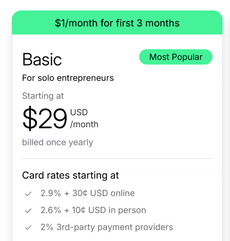 Shopify Basic Plan