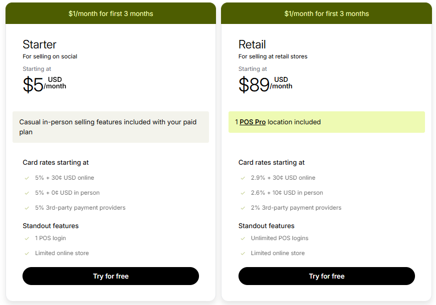 Shopify POS Cost